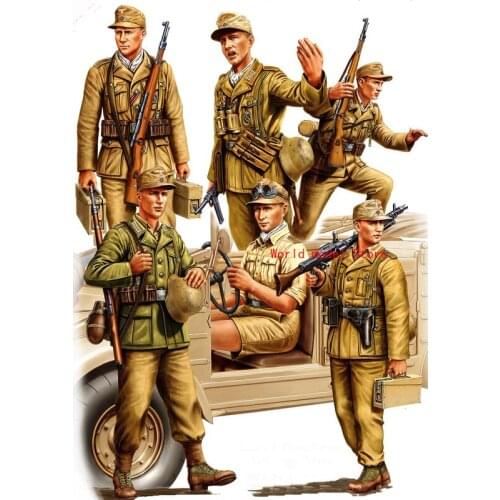 HobbyBoss 84410 1/35 German Africa Corps Soldier Figures Assembly Model Kits