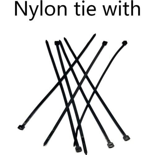 Nylon tie with plastic tie with self-locking tie with anti-ultraviolet tie with black tie with ozone resistance 100 Pcs