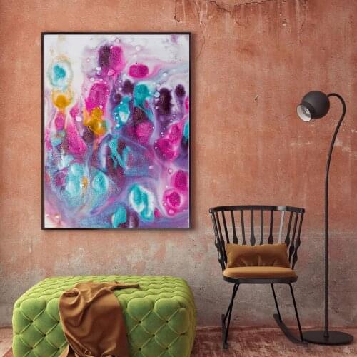 Printed Wall Art on Canvas Painting Watercolor Colorful II Posters and Prints Decorative Picture Modern Home Decoration Unframe