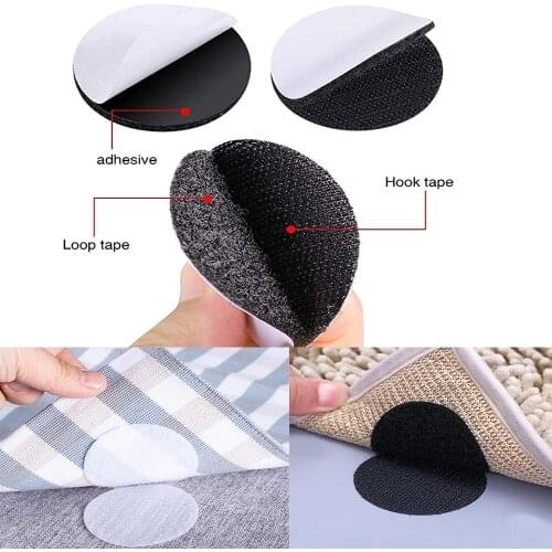 Strong Self Adhesive Fastener Dots Stickers velcros adhesive tape Household Antiskid For Bed Sheet Sofa Mat Carpet Anti Slip Mat