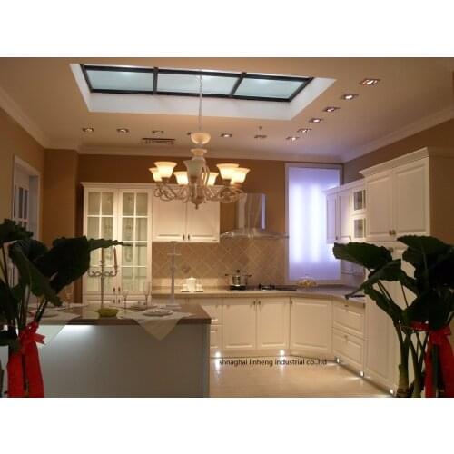 PVC/vinyl kitchen cabinet(LH-PV040)