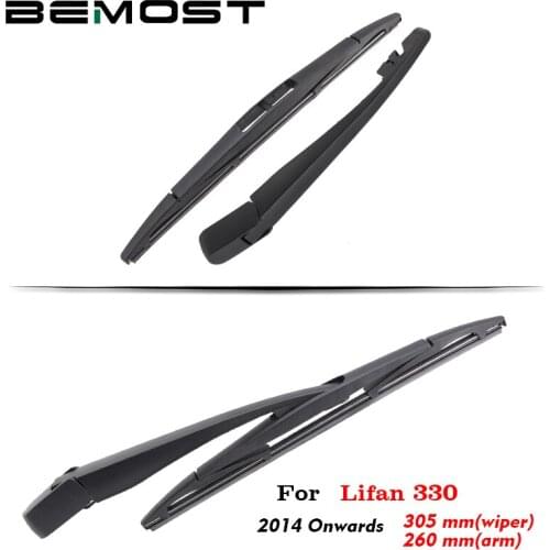 BEMOST Car Rear Windscreen Windshield Wiper Arm Blade Natural Rubber For Lifan 330 305mm 2014 Onwards Hatchback Accessories