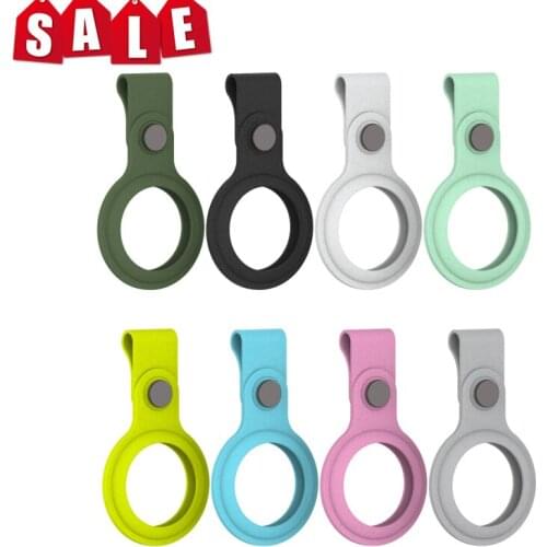 Silicone Case For Apple Airtags Locator Silicone Protective Cover Sports Soft Plastic Shell Smart Accessories