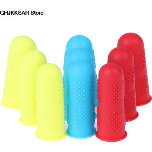 Silicone Finger Protector Sleeve Cover 3pcs/set Anti-cut Heat Resistant Anti-slip Fingers Cover For Cooking Kitchen Tools