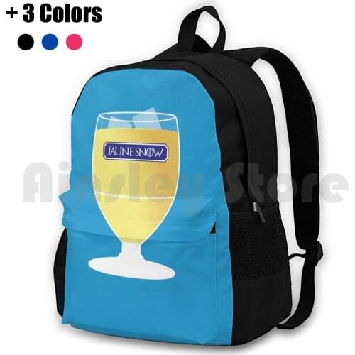 Yellow Snow-- Ricard-V2 Outdoor Hiking Backpack Riding Climbing Sports Bag Stark Ricard Drink Yellows Color Ice Cube Summer