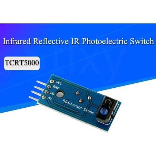 100PCS TCRT5000 Infrared Reflective IR Photoelectric Switch Barrier Line Track Sensor Module blue for arduino Diy Kit
