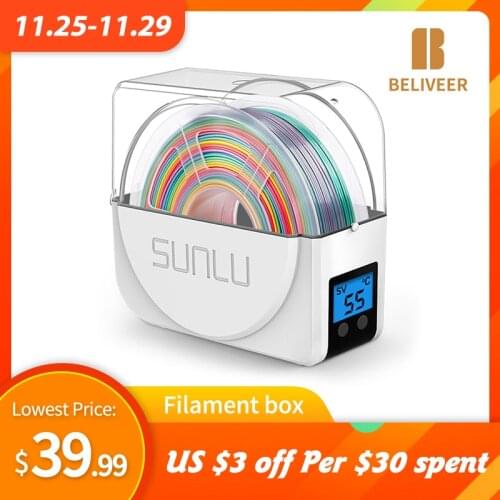 3D Filament Dryer Box Timing Function Make Refills Dry Before Printing Storage Adjustable Temperature FilaDryer S1