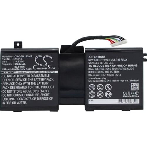 CS 5600mAh/82.88Wh battery for DELL Alienware 1,Alienware 17,Alienware 17 R5,Alienware 18,Alienware A18,M17 R5
