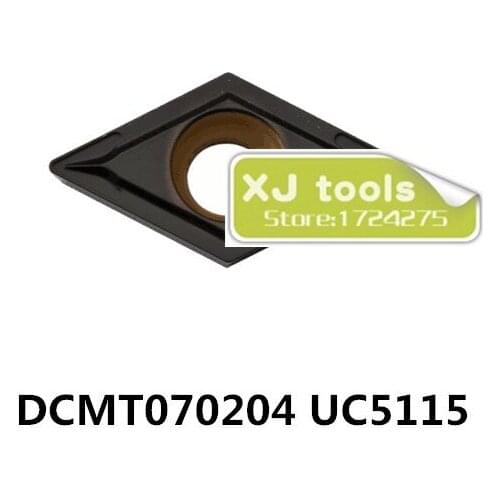 Free shipping 10pcs DCMT070204 UC5115 carbide inserts for SDJCR/SDFCR/SDQCR/SDNCN,Turning Blades, Tips for Cast Iron