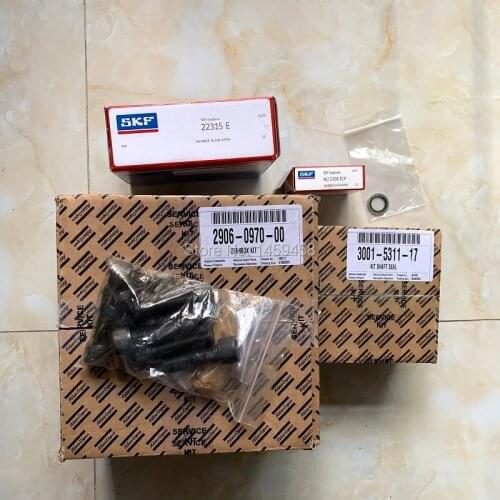 Free shipping genuine air end rebuidling overhaul kit gear box kit 2906097000(2906-0970-00) for AC GA90-160 screw compressor