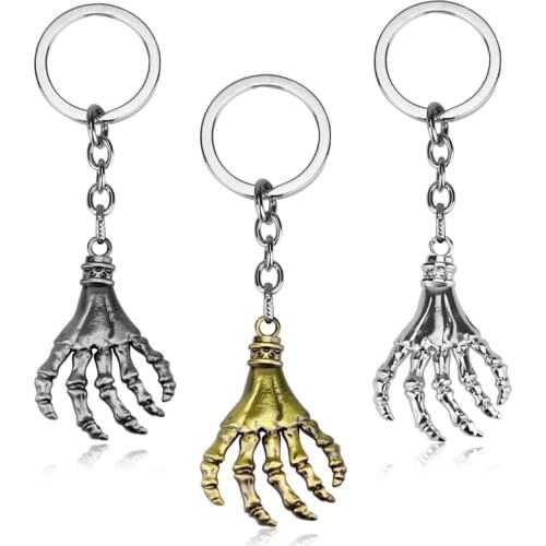 The Walking Dead Skull Key Chains Woman Men Car Key Holder Punk Jewelry Keyring