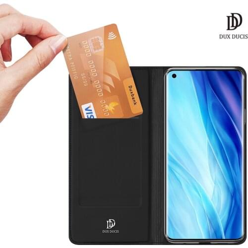 For OPPO Reno 4 Pro DUX DUCIS Skin Pro Series Flip Cover Luxury Leather Wallet Case Full Good Protection Steady Stand