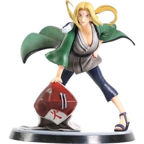 26CM Anime Figure Narutoed Antistress Tsunade Konoha Gakurenosato Fifth Hokage PVC Action Figure Collection Model Toy Figure