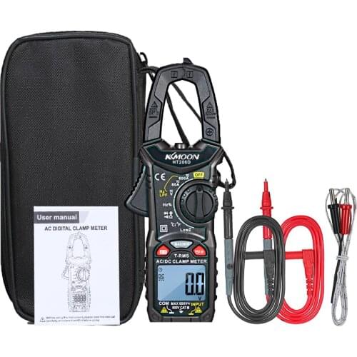 KKmoon Clamp Meter Digital Multimeter for Measuring AC/DC Voltage Current Resistance NCV Clamp Multimeter Current Clamp