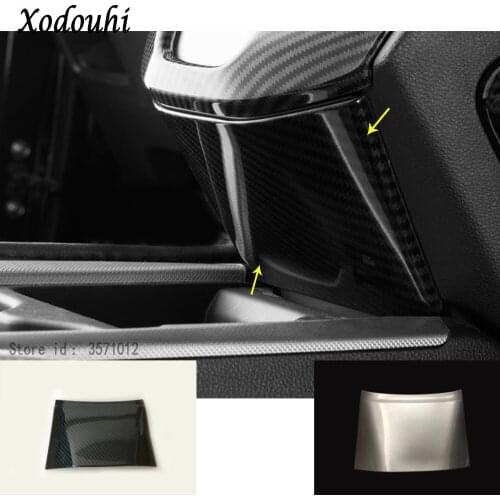 Car Body Middle Front Shift Stall Paddle Front Row Of Decorative Frame Trim Parts 1PCS For Honda CRV CR-V 2017 2018 2019 2020