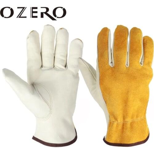 OZERO Motorcycle Gloves Leather Genuine Cowhide Motocross Motorbike Biker Racing Riding Hand Motor Moto Gloves Men Women 1008