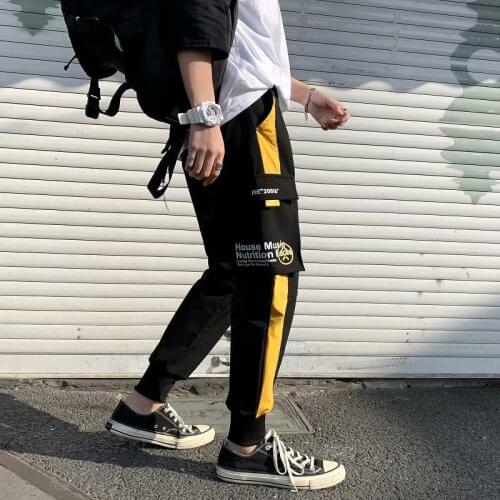 Multi Pockets Cargo Harem Jogger Pants Men Hip Hop Fashion Casual Track Trousers Streetwear Harajuku 2021 New Men Sweatpants