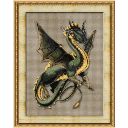 Customized Embroidery Friendly Dragon Nativity Counted Cross Stitch Kits with 100% Cotton Floss & Free Shipping for Home Decor