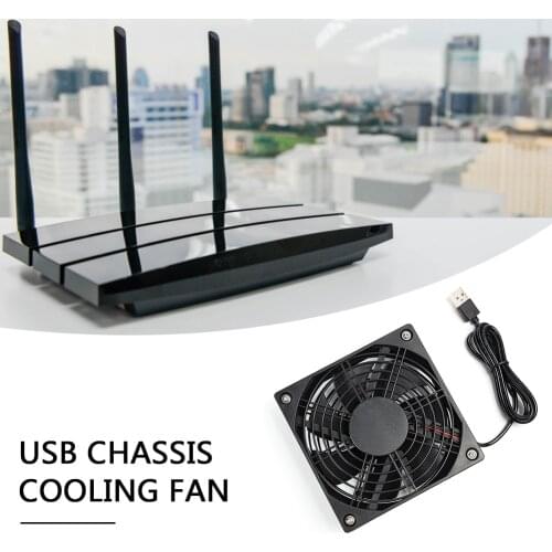 Chassis Computer Case Cooling Fan 5V USB Wireless Router Set-top Box Mute Cooler for Household Computer Accessories