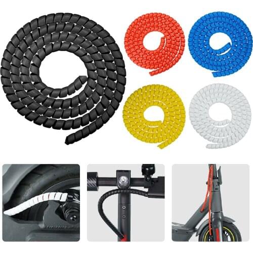 Electric Scooter Brake Line Organizer Pipe Protection Spiral Wrap Winding Cable Wire Cover Tube Protective Cover #W5