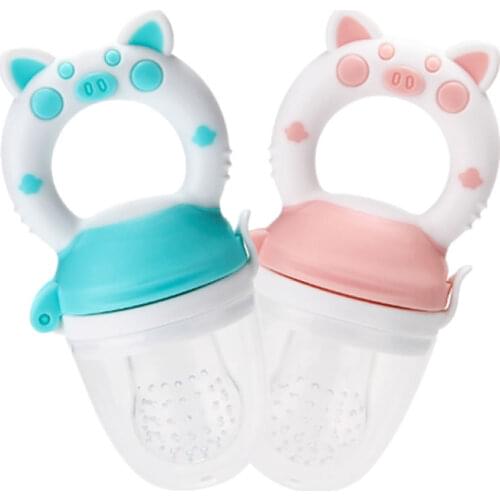 Baby Food Feeding Juice Extractor Pacifier cup Molars Baby Baby feeding bottle Silicone Gum Fruit Vegetable Bite Eat Auxiliary