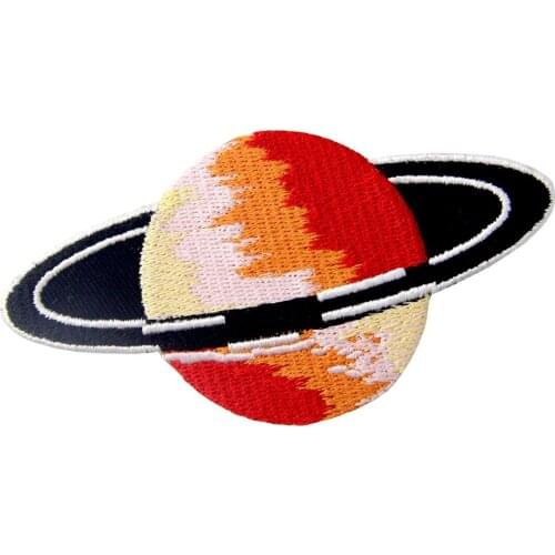 Embird Embroidery Embroidered Tactical Patch for Hat Mars Planet Space Explorer Ceo-Friendly Handmade 3D Iron on Badge