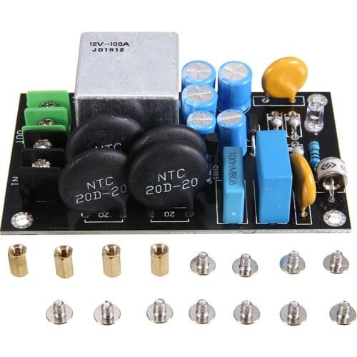 1pc Soft Start Protection Boards High-power Soft-start Power Circuit Board Relay Thunder Protection Module 220V-275V 100A