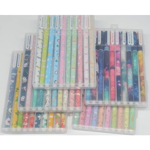 10 Pcs/Set ballpoint pen Starry sky kalem Colorful caneta Kawai stylo pens canetas material escolar boligrafos papelaria