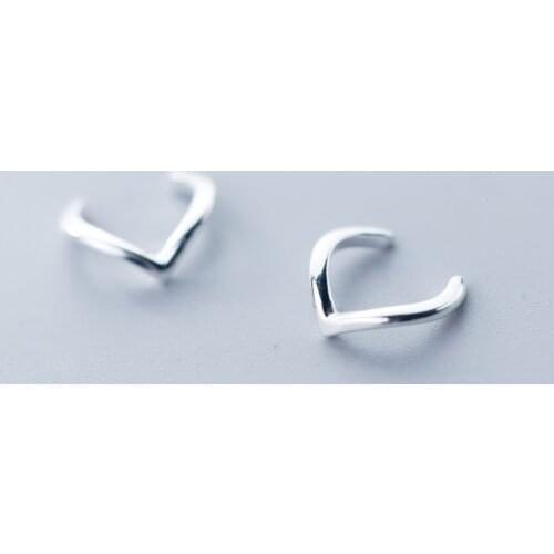 MloveAcc Authentic 100% 925 Sterling Silver Shining Wish Female Clip Earrings for Women Sterling Silver Jewelry