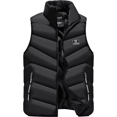Brand Clothing Vest Mens Waistcoat Autumn Warm Sleeveless Jacket Male Winter Casual Vests Big Size Veste Homme Sportwear Outwear