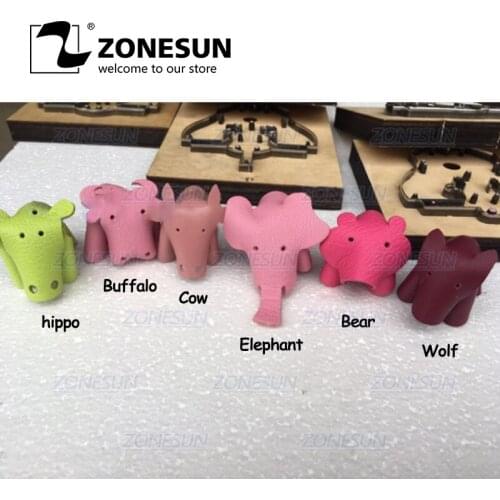 ZONESUN Custom Leather Die Cuts For Handmade Animals Key Ring DIY Key Chain Hang Decoration Cutting Clicker Die Steel Rule Die
