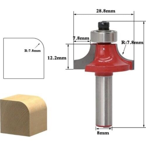 1pcs 8mm Shank Entry Door for Long Tenons Router Bit woodworking cutter woodworking bits Tenon Cutter for Woodworking Tools
