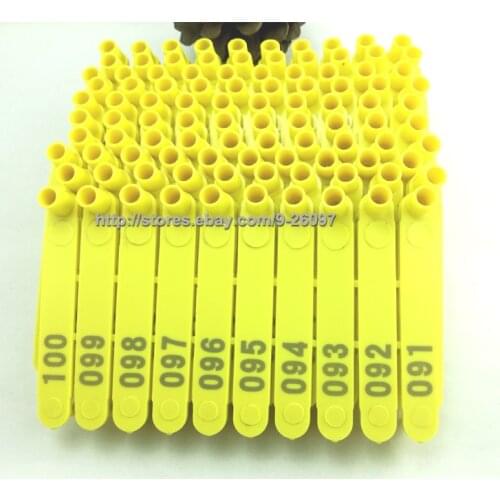100pcs custom-made Export quality ear Tag (74mm x 11.5mm) for Sheep or small animals (not Market replication products)