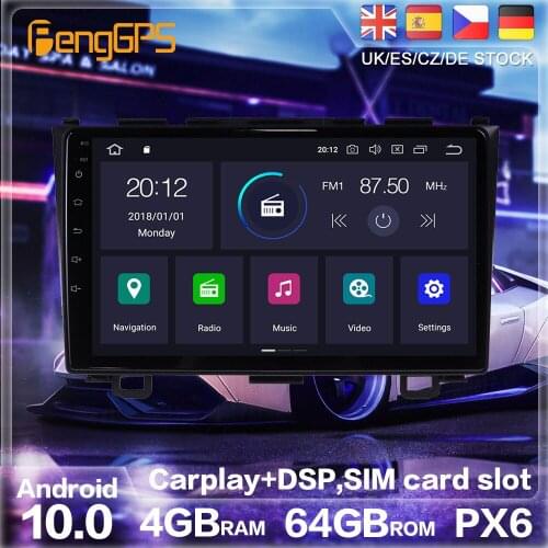 Android 10.0 Radio Stereo For Honda CRV CR-V 3 RE 2006-2012 GPS Navigation Car DVD Player Multimedia Auto Radio Player HeadUnit
