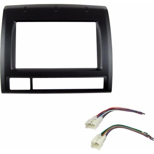 Double Din Car Radio Facia Harness for Toyota Tacoma 2005+ Dash Kit DVD Fitting Kit Stereo CD Panel Trim Fascia Face Plate Frame