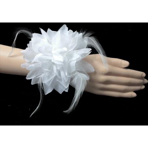 6 inch Big Large flower Hair Alligator Clips Barrette Bowknot Headwear Children Girls Hair Accessories dance brooch Hand Flowers