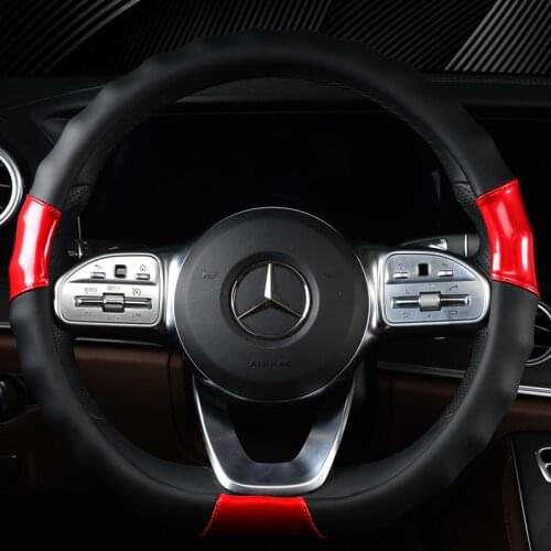 D series Micro Fiber Leather Car Steering Wheels Covers 38CM/15'' Steering Wheel Hubs Car Styling,For VW GOLF 7 2015 POLO JATTA