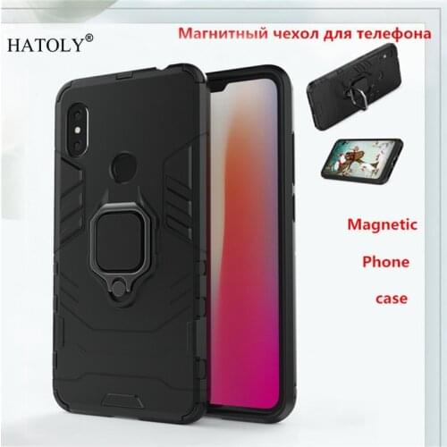 For Xiaomi Redmi Note 6 Pro Case Magnetic Finger Ring Bracket Armor Case For Xiaomi Redmi Note 6 Pro Cover For Redmi Note 6 Pro