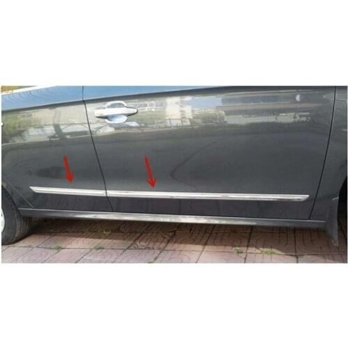 For Nissan Tiida 2011-2019 stainless steel Body Decoration strip Anti-Rub protection Decoration car accessories