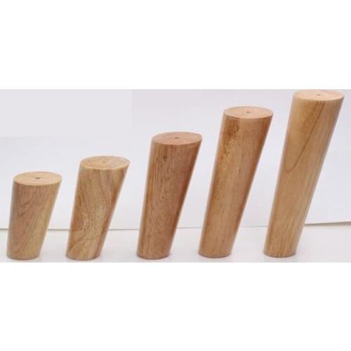 Furniture Legs Wooden Furniture Table Legs Solid Wood Sofa Tea Table Cabinet Kitchen Furniture Foot Nordic Style Inclined Cone