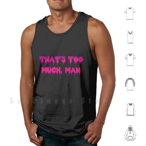 Thats Too Much , Man! Tank Tops Vest Sleeveless Grunge Punk Aesthetic Bojack Goth Funky Hipster Pink Purple