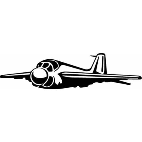 Exquisite Transportation Airplane Decals Car Window Stickers Personalized Pvc Waterproof Decals Black/white, 16cm*4cm