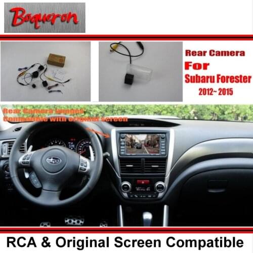 Car Rear View Camera / Back Up Reverse Camera Sets For Subaru Forester 2012~2015 PR43 / RCA & Original Screen Compatible