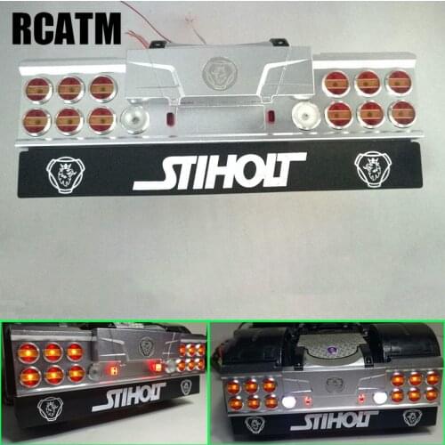 Metal CNC Taillight System Led Reversing Turn To Brake Light for Tamiya 1/14 RC Truck Trailer 56323 Scania R620