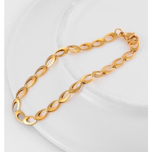 Fashion Stainless Steel Bracelet Personalized Eye Shape Charming Cute Jewelry