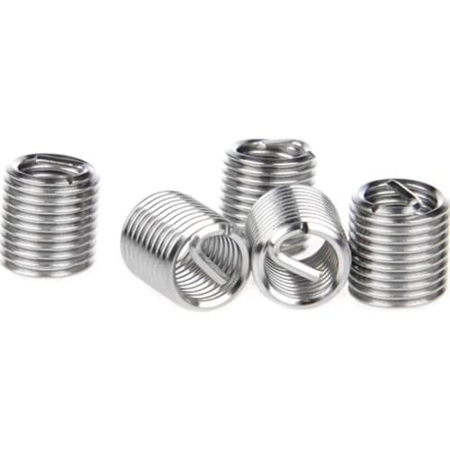 150pcs Stainless Steel Helicoil Thread Repair Insert Kit M3 M4 M5 M6 M8 Nut Kit Crew Sleeve Set Replacement M17E