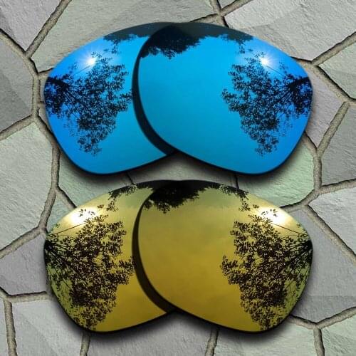 Sky Blue&Yellow Golden Sunglasses Polarized Replacement Lenses for Oakley Garage Rock