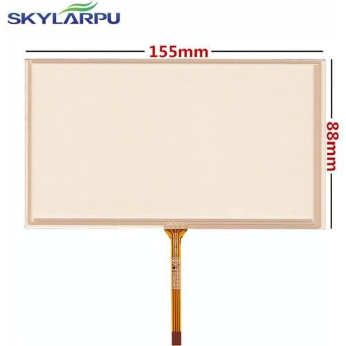 Skylarpu New 6.2" inch 155*88mm 4 wire Resistive Touch Screen for 155mm*88mm GPS Touch screen digitizer panel Repair replacement