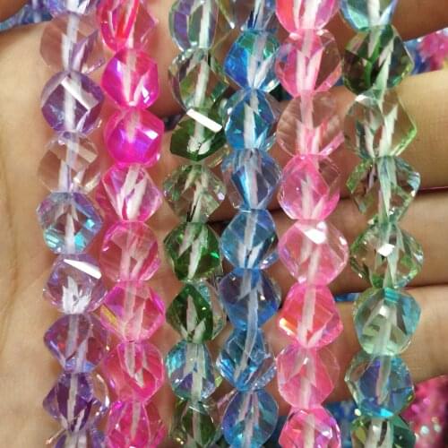 Faceted Natural Stone Austrian Crystal Shining Moonstone Clear Shiny Beads For Jewelry Making DIY Bracelet Necklace 8mm 10mm