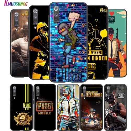 Popular Games PUBG For Xiaomi Mi 8 9 10 11 10i 11i 10 10 11Pro A3 9T 10T Lite Pro Se Ultra 5G Black Silicone Phone Case